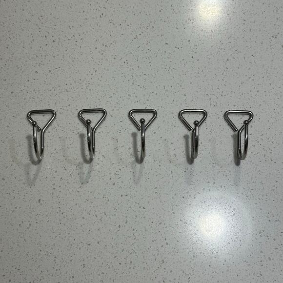 Closet Organization Silver Hooks - Set of 5 - Picture 2 of 7